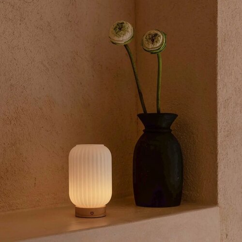 Tavellio Oplaadbare tafellamp - Lilly - Mat glas
