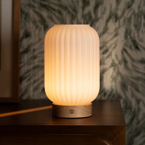 Tavellio Oplaadbare tafellamp - Lilly - Mat glas