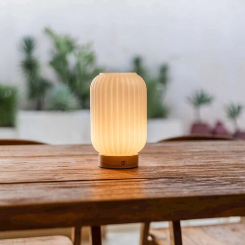 Tavellio Oplaadbare tafellamp - Lilly - Mat glas