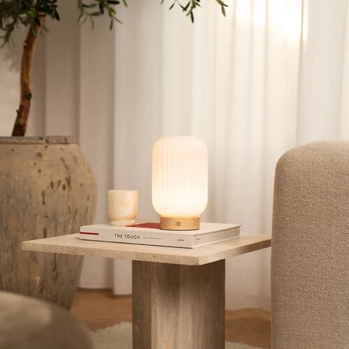 Tavellio Oplaadbare tafellamp - Lilly - Mat glas
