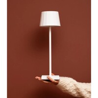 Oplaadbare tafellamp - William - Wit