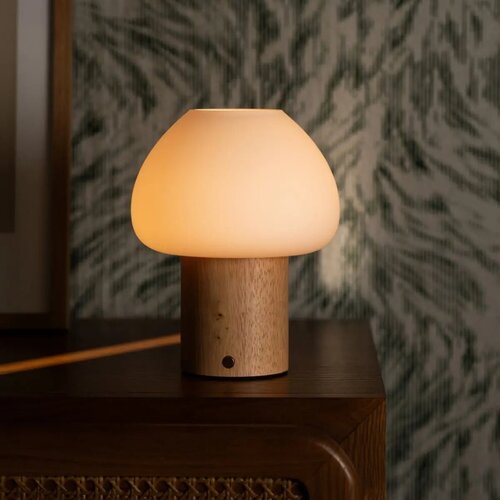 Tavellio Oplaadbare tafellamp - Fynn - Lichtbruin