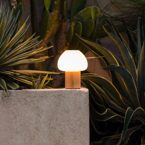 Tavellio Oplaadbare tafellamp - Fynn - Lichtbruin