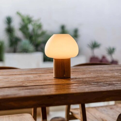 Tavellio Oplaadbare tafellamp - Fynn - Lichtbruin
