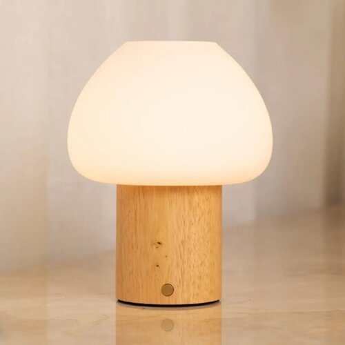 Tavellio Oplaadbare tafellamp - Fynn - Lichtbruin