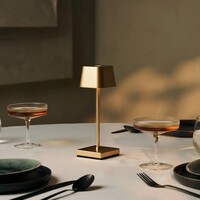 Oplaadbare tafellamp - Sarphati - Goud