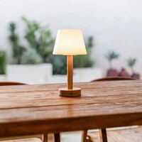 Oplaadbare tafellamp - Zoë - Lichtbruin