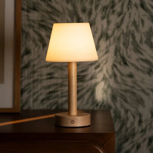 Tavellio Oplaadbare tafellamp - Zoë - Lichtbruin