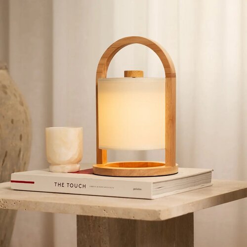 Tavellio Oplaadbare tafellamp - River - Lichtbruin