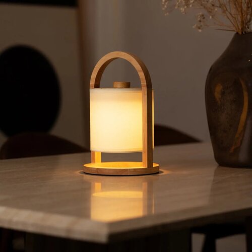 Tavellio Oplaadbare tafellamp - River - Lichtbruin