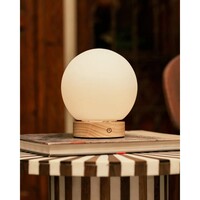 Oplaadbare tafellamp -Flore - Lichtbruin