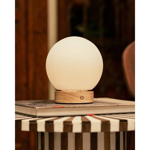 Oplaadbare tafellamp -Flore - Lichtbruin