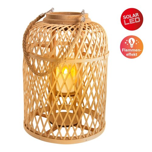 Näve Leuchten Decolicht - Korbinian Brown - incl. Solar Led Candle