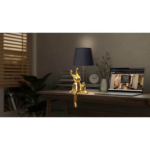 Näve Leuchten Tafellamp - Helge - Goud/Zwart