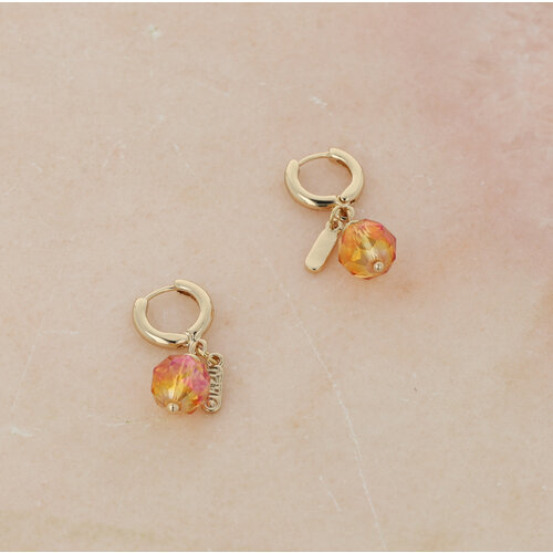 Otazu Oorbellen Orange Opal by Otazu