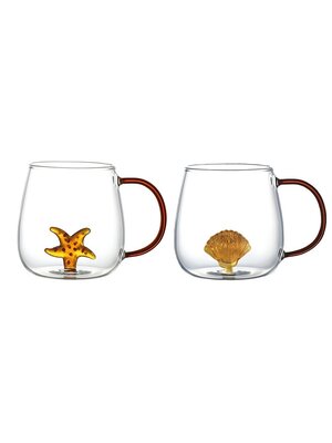 Aulica Tea Cups - Star & Shell - set van 2