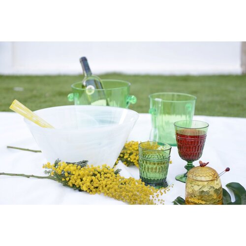 Aulica Groene Glazen - Acryl - Set van 6