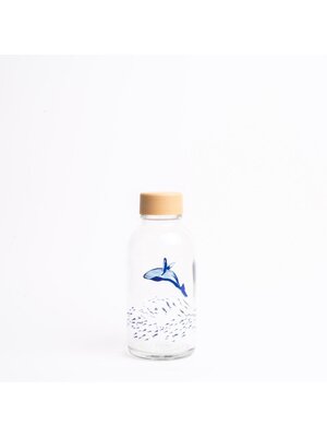 CARRY BOTTLES Glazen fles - Ocean Lover - 0,4 L