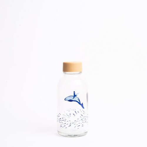 CARRY BOTTLES Glazen fles - Ocean Lover - 0,4 L