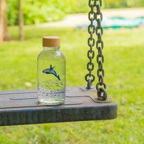 CARRY BOTTLES Glazen fles - Ocean Lover - 0,4 L