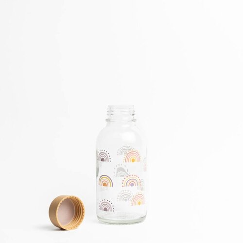 CARRY BOTTLES Glazen fles - Boho Rainbow - 0,4 L