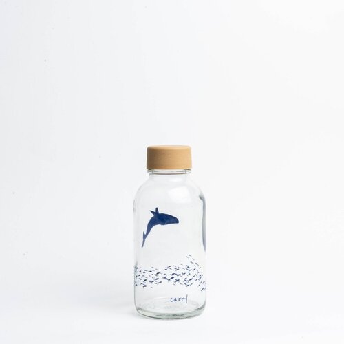 CARRY BOTTLES Glazen fles - Ocean Lover - 0,4 L