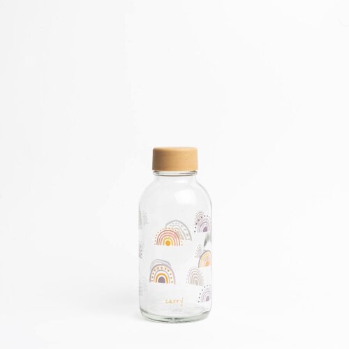 CARRY BOTTLES Glazen fles - Boho Rainbow - 0,4 L