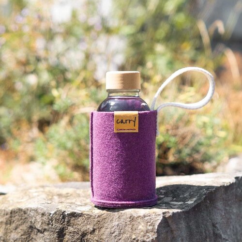 CARRY BOTTLES MOUW 0,4 l - beschermhoes MAUVE