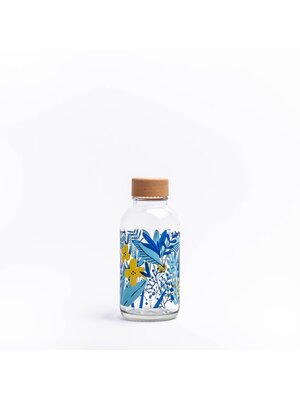 CARRY BOTTLES Glazen fles - Jungle - 0,4 L