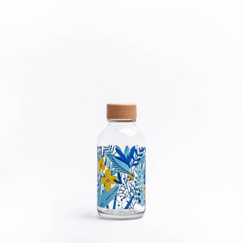 CARRY BOTTLES Glazen fles - Jungle - 0,4 L