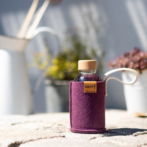 CARRY BOTTLES MOUW 0,4 l - beschermhoes MAUVE