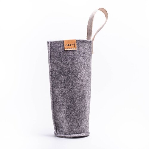 CARRY BOTTLES MOUW 1,0 l - beschermhoes GRIJS