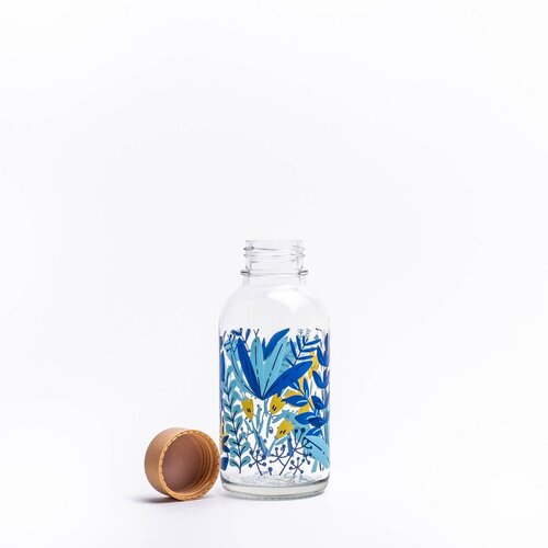 CARRY BOTTLES Glazen fles - Jungle - 0,4 L