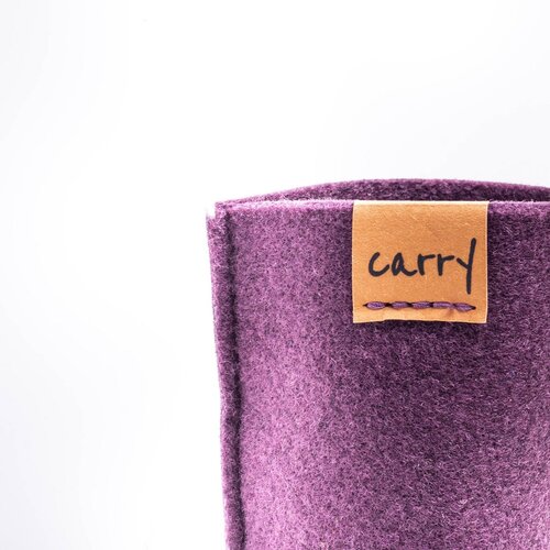 CARRY BOTTLES MOUW 0,4 l - beschermhoes MAUVE