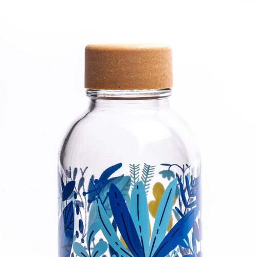 CARRY BOTTLES Glazen fles - Jungle - 0,4 L