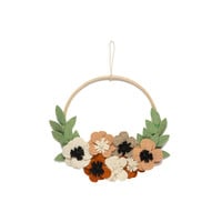 Bloemenkrans, bloemen, muurhanger Ø30