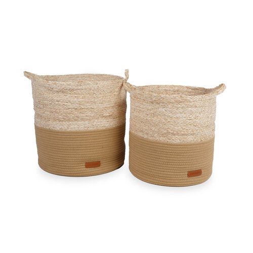 KidsDepot Katoenen mand - Kuno - set van 2