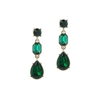Oorbellen Emerald Gold Triple by Otazu
