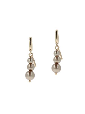 Otazu Golden Pearl Triple Oorbellen by Otazu