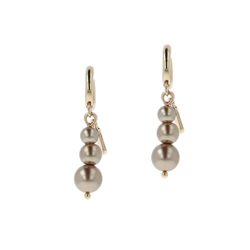 Otazu Golden Pearl Triple Oorbellen by Otazu