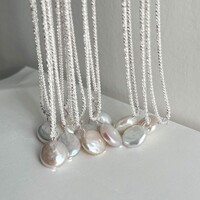 Glitter Parel Ketting – Barokke Parel & Elegante Hanger
