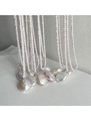 Glitter Parel Ketting – Barokke Parel & Elegante Hanger