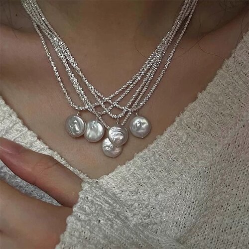 Glitter Parel Ketting – Barokke Parel & Elegante Hanger Glitter Parel Ketting – Barokke Parel & Elegante Hanger
