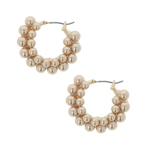 Otazu Estate Mini Pearl Hoops Gold by Otazu Otazu Estate Mini Pearl Hoops Gold by Otazu