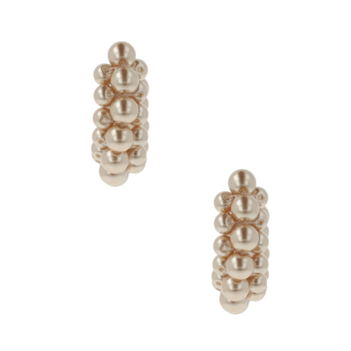 Otazu Estate Mini Pearl Hoops Gold by Otazu Otazu Estate Mini Pearl Hoops Gold by Otazu