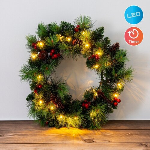 Näve Leuchten LED Kerstkrans “Noel” – Outdoor Decoratie Näve Leuchten LED Kerstkrans “Noel” – Outdoor Decoratie