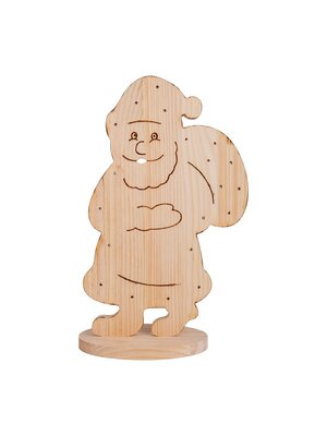 Näve Leuchten LED Houten Kerstdecoratie “Santa” – Voor Buiten