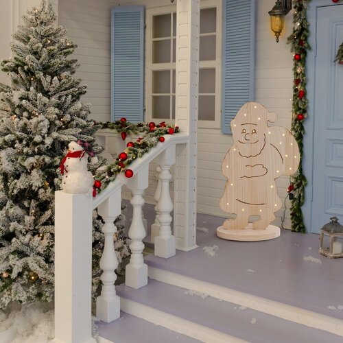 Näve Leuchten LED Houten Kerstdecoratie “Santa” – Voor Buiten Näve Leuchten LED Houten Kerstdecoratie “Santa” – Voor Buiten