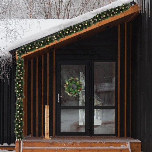Näve Leuchten LED Kerstkrans “Noel” – Groen & Goud Outdoor Decoratie Näve Leuchten LED Kerstkrans “Noel” – Groen & Goud Outdoor Decoratie
