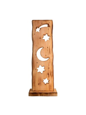 Näve Leuchten LED Moon & Stars 60cm – Houten Kerstdecoratie met Licht